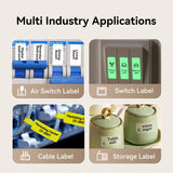 NIIMBOT D110 Upgraded Thermal Switch Mini Label Maker Bluetooth for Office Home School