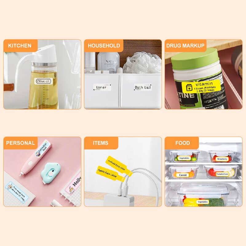 N1 Colorful Label Stickers, Waterproof and High Temperature Resistance-8