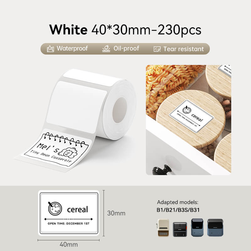 White Label for B21, B1, B3S, B4, K3-16