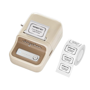 B21 Portable Bluetooth Label Maker Machine with 1 pack 50x30mm label