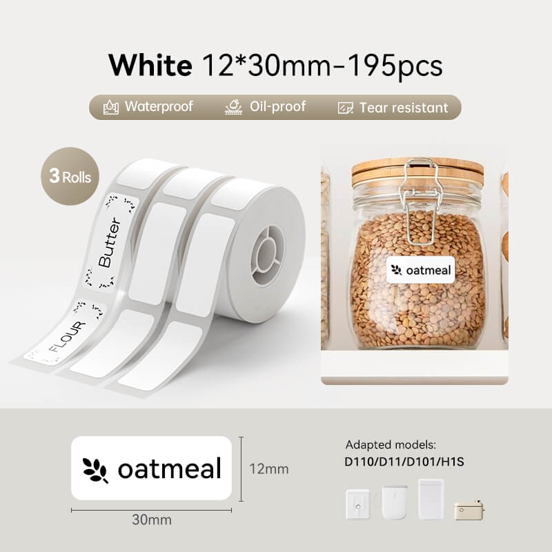White Label for D11, D110, D101-31