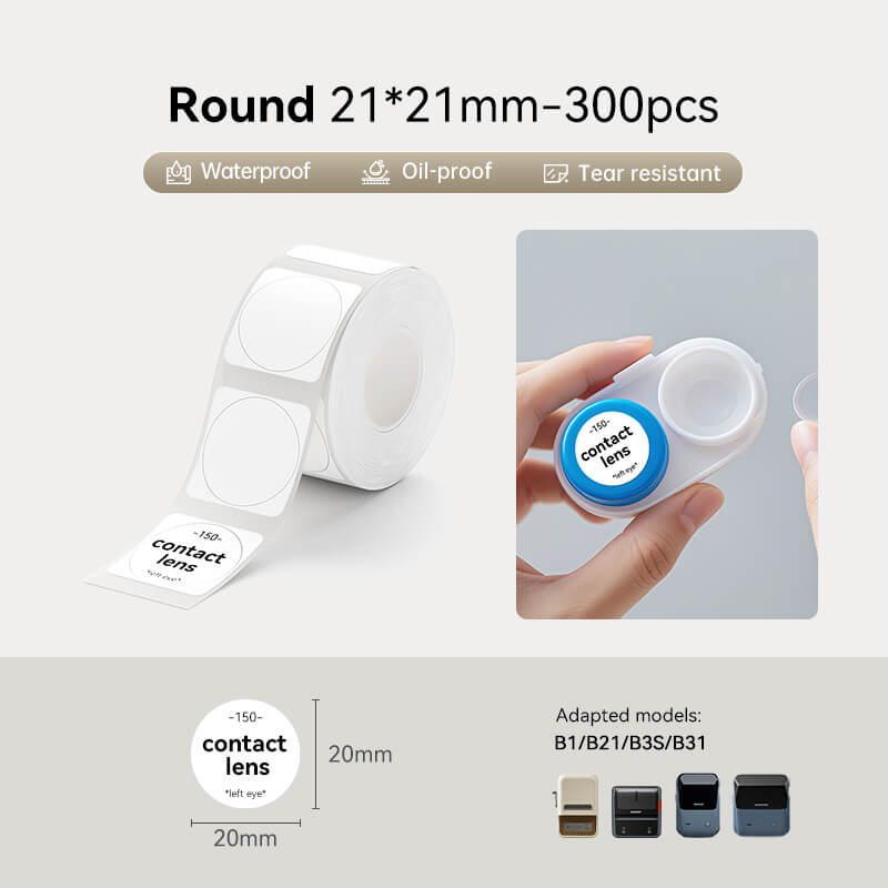 Round Label Tape for B21, B1, B3S, B4, K3-23