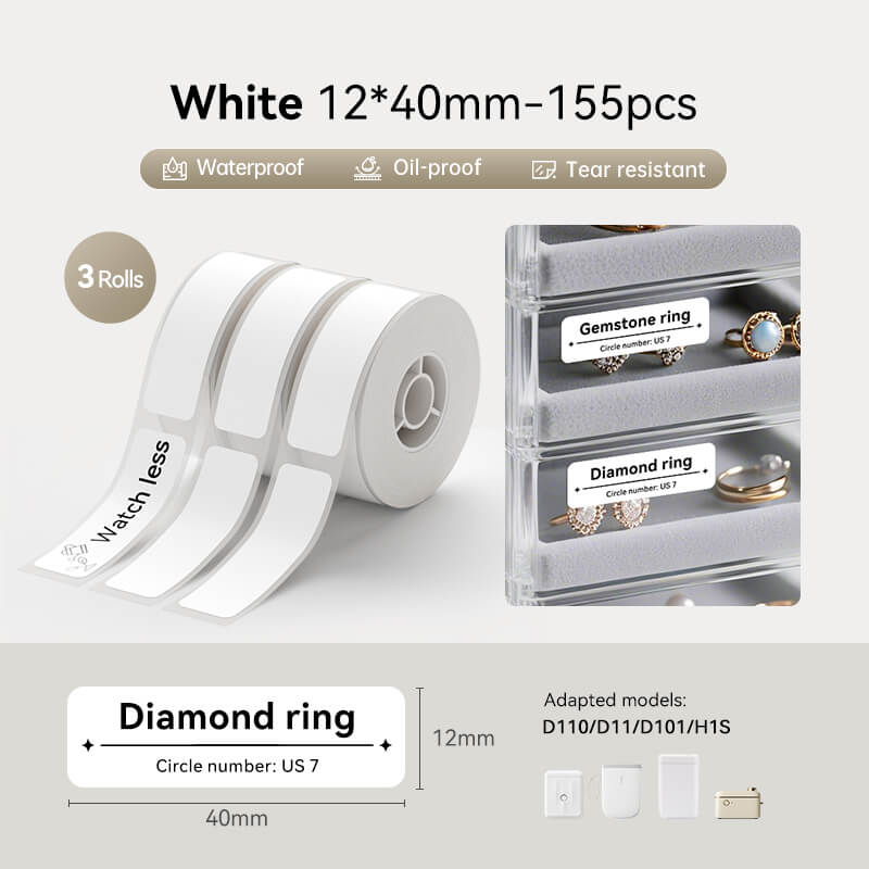 White Label for D11, D110, D101-29