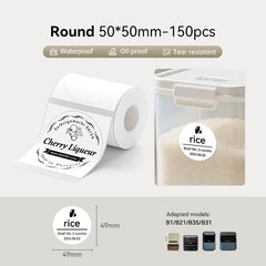Round Label Tape for B21, B1, B3S, B4, K3-21