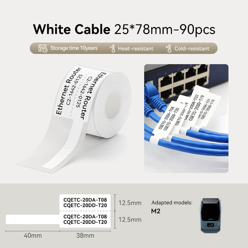 Thermal Transfer Label Printer Labels for M2, M3-56