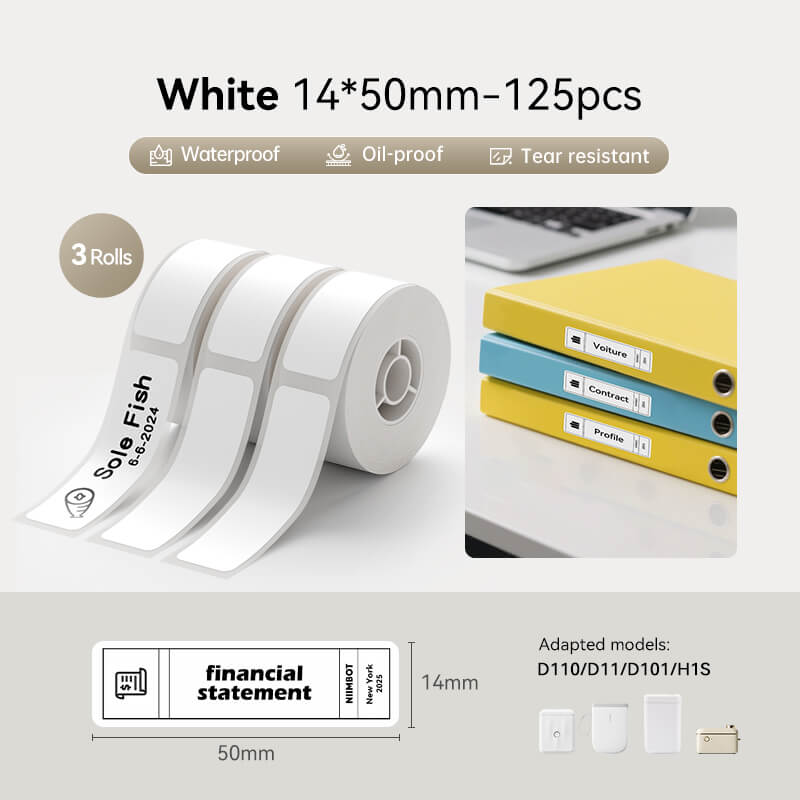 White Label for D11, D110, D101-34
