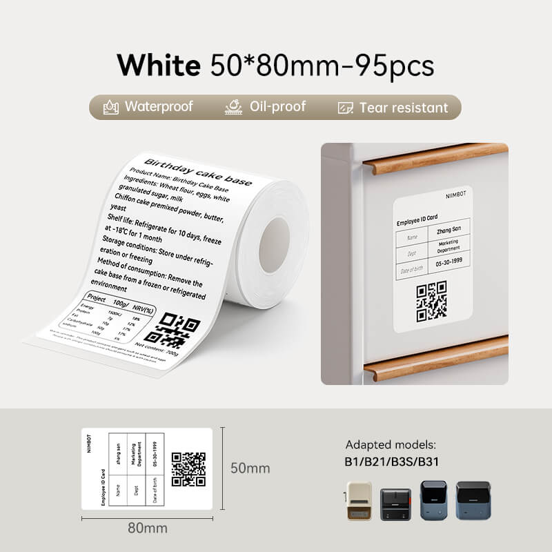White Label for B21, B1, B3S, B4, K3-32