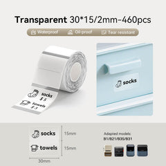 Clear Label Tape for B21, B1, B3S, B4, K3-19