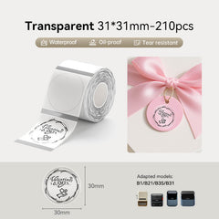 Clear Label Tape for B21, B1, B3S, B4, K3-17