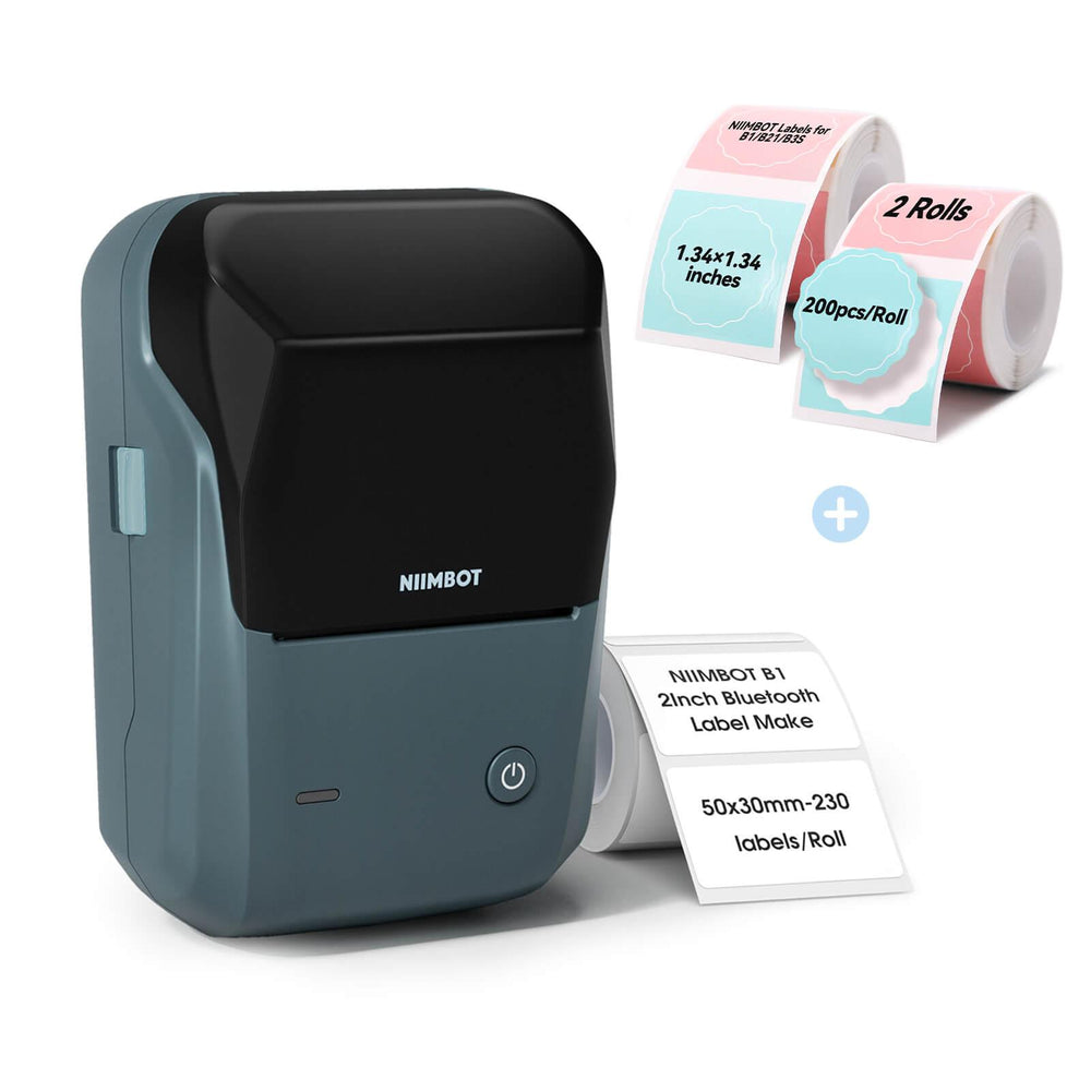 NIIMBOT B1 Inkless Thermal Label Printer, Create Professional Business Labels with Ease
