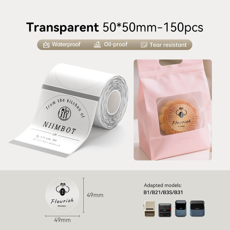 Clear Label Tape for B21, B1, B3S