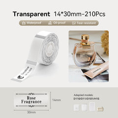 Transparent Label Tape for D11, D110, D101-19