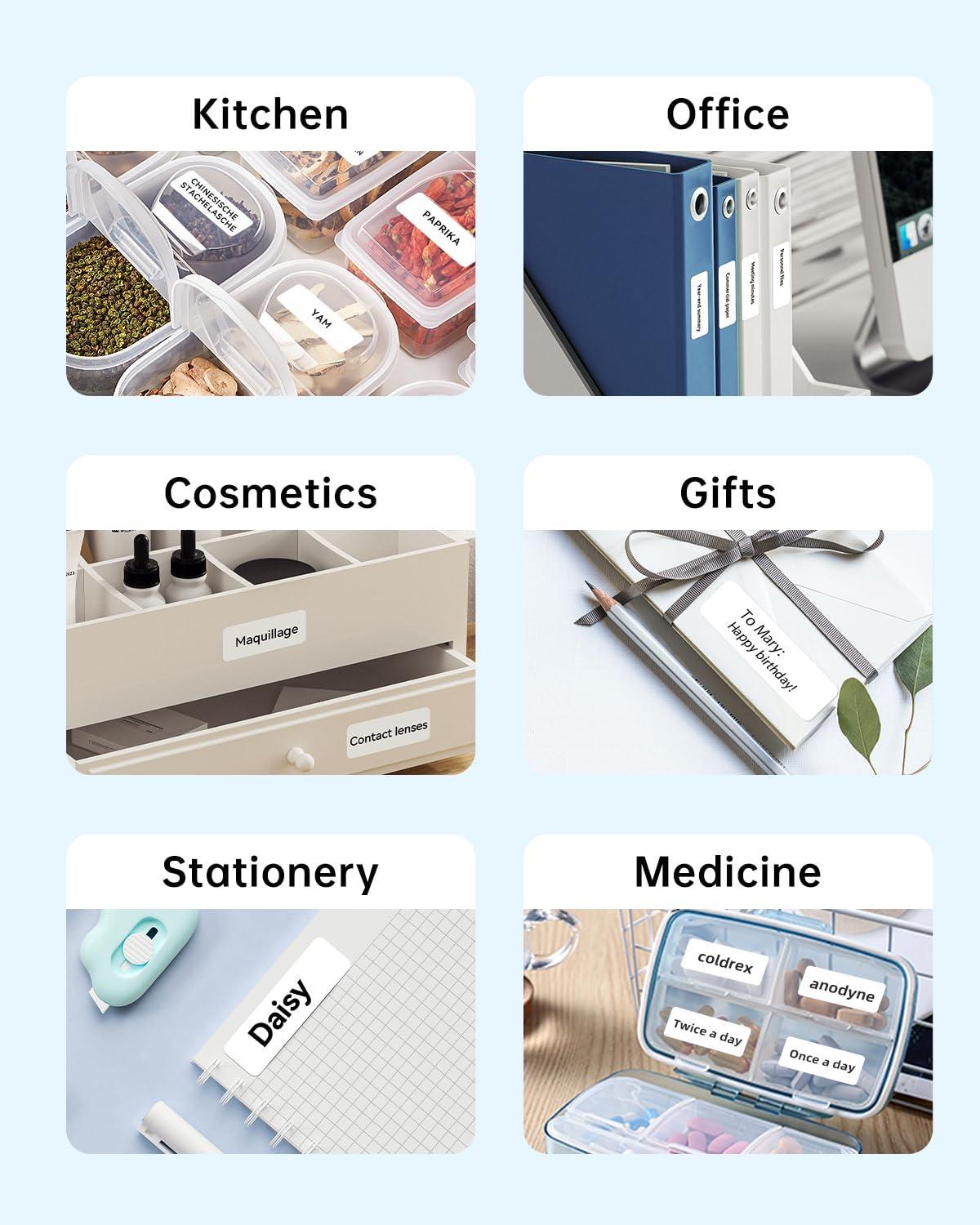 NIIMBOT White Label Tape Set