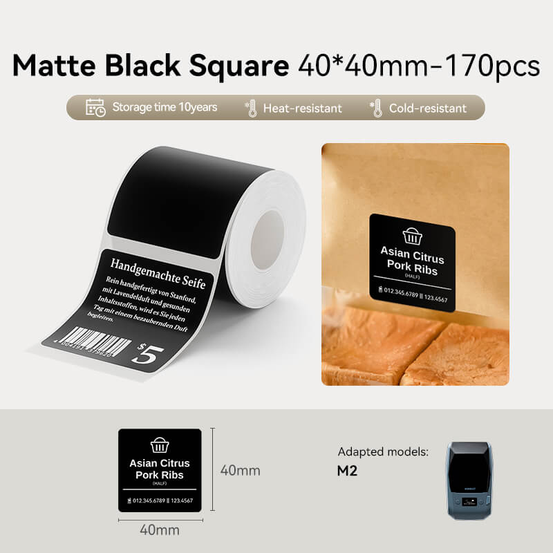 Thermal Transfer Label Printer Labels for M2, M3