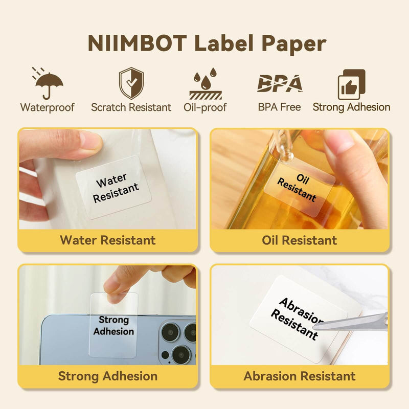 Clear Label Tape for B21, B1, B3S, B4, K3-6
