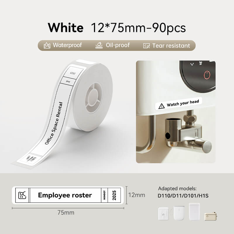 White Label for D11, D110, D101-18