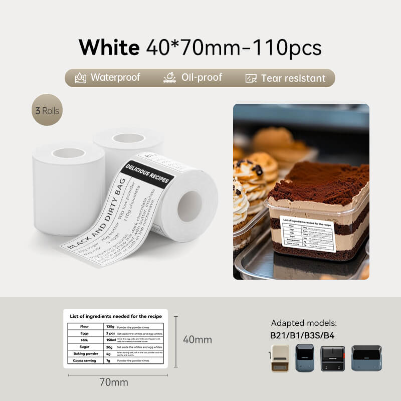 White Label for B21, B1, B3S, B4, K3-49