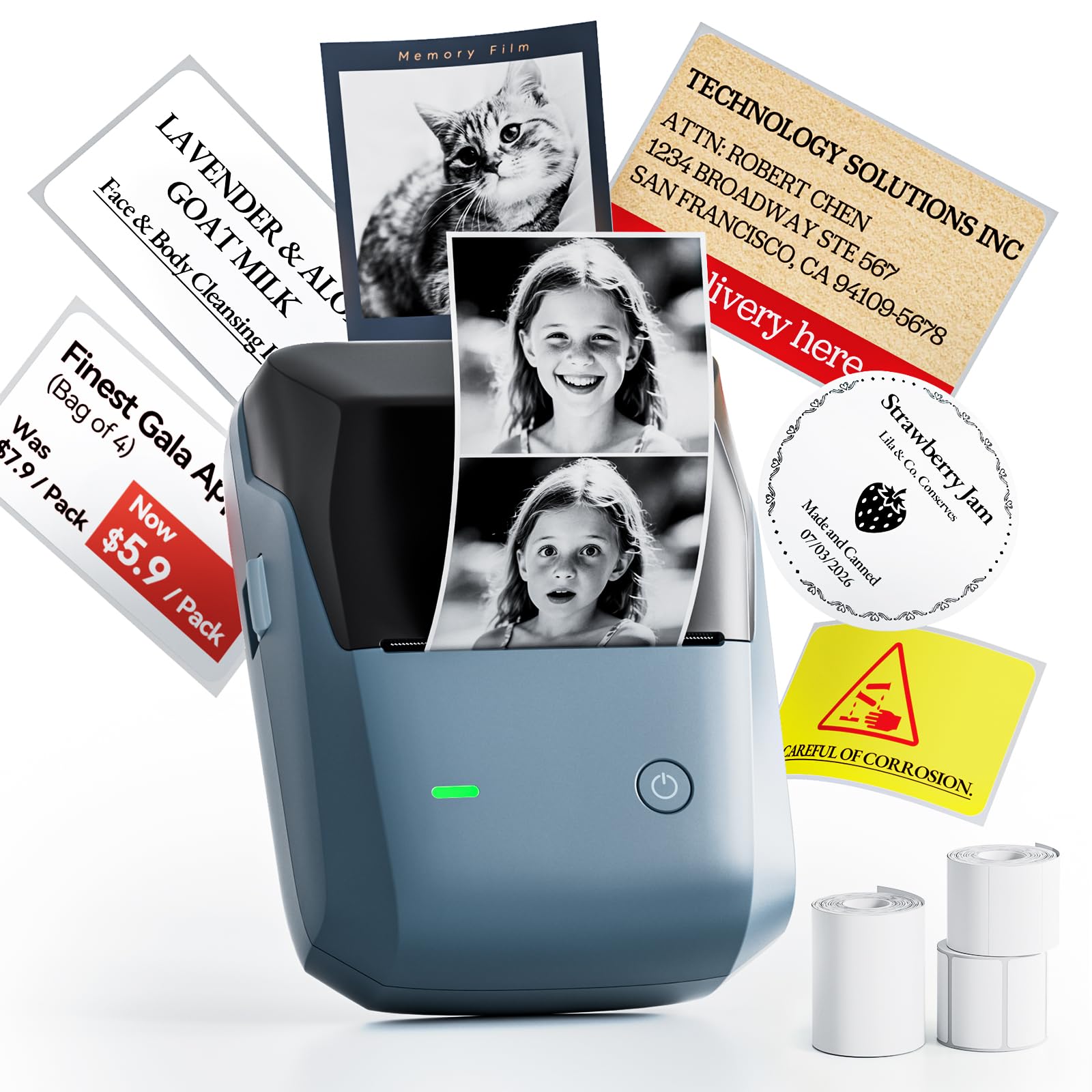 B1 Pro Label Maker, 300DPI HD Label Printer, Ideal for Photos,Stores,Notes,Study Graphics, Small Business-3