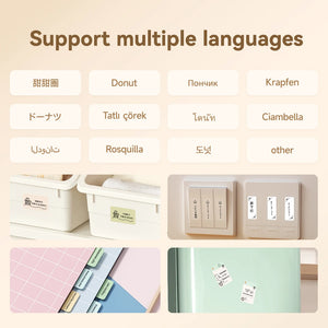 Niimbot D110 Mini Handheld Thermal Label Maker Wireless Sticker Machine Inkless Pocket with Label Sticker for Home Office