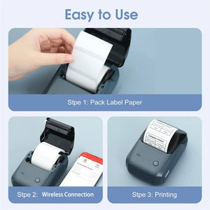 Niimbot B1 Label Maker Bluetooth Portable 2 inch Thermal Label Printer with Large Waterproof Tape for Small Business Office Home