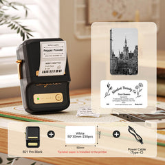 B21 Pro 300dpi Label Printer, Photo Printing, Bluetooth Connection for Home, Business, Office-26
