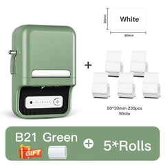 B21 Bluetooth Thermal Kitchen Storage Labels Printer, Efficient for Home, Support PC&Phone-21