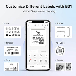 NIIMBOT B31 Bluetooth Thermal Label Maker- Essential Tool for Small Businesses