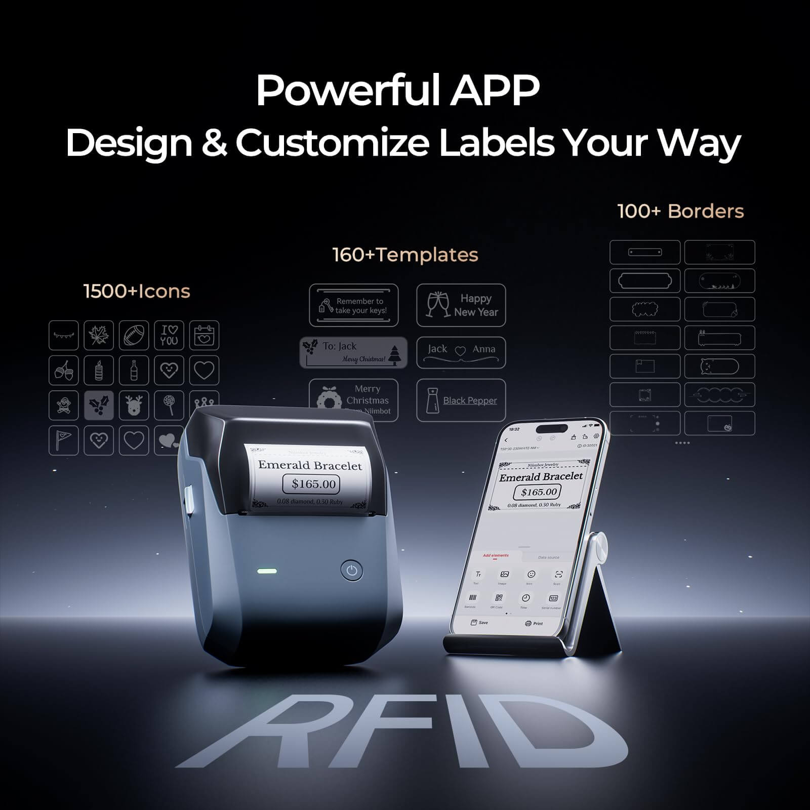 B1 Pro Label Maker, 300DPI HD Label Printer, Ideal for Photos,Stores,Notes,Study Graphics, Small Business