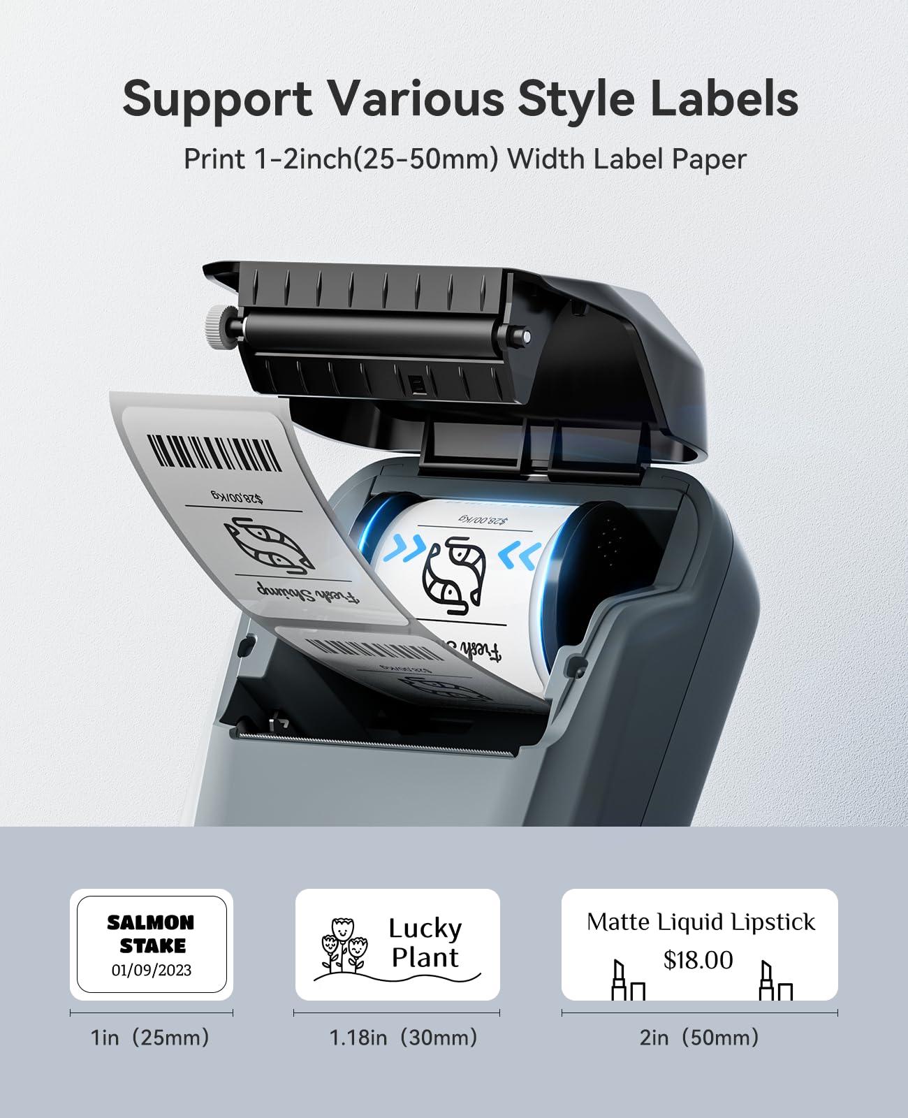 B1 Inkless Thermal Label Printer, Create Professional Business Labels with Ease