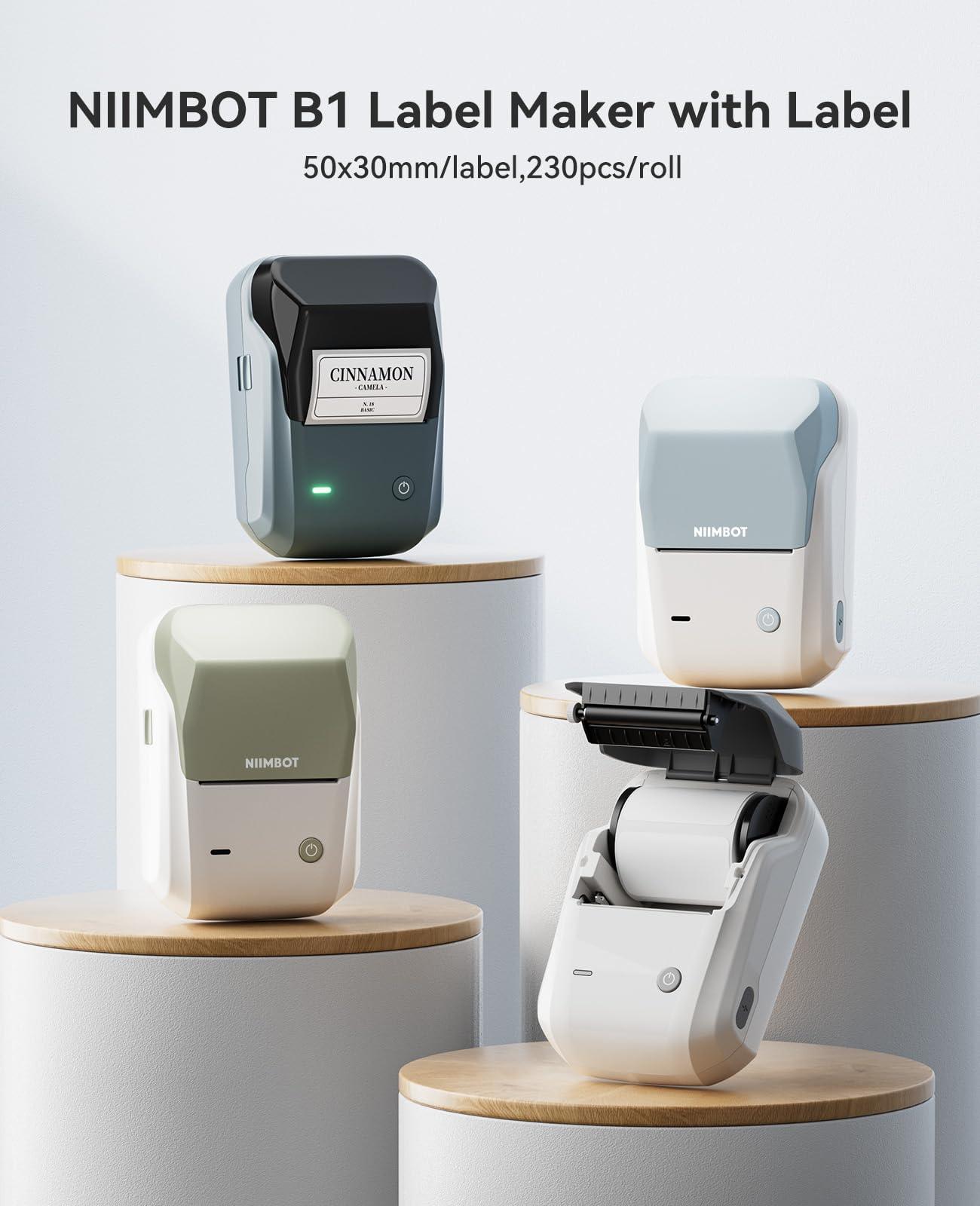 B1 Inkless Thermal Label Printer, Create Professional Business Labels with Ease