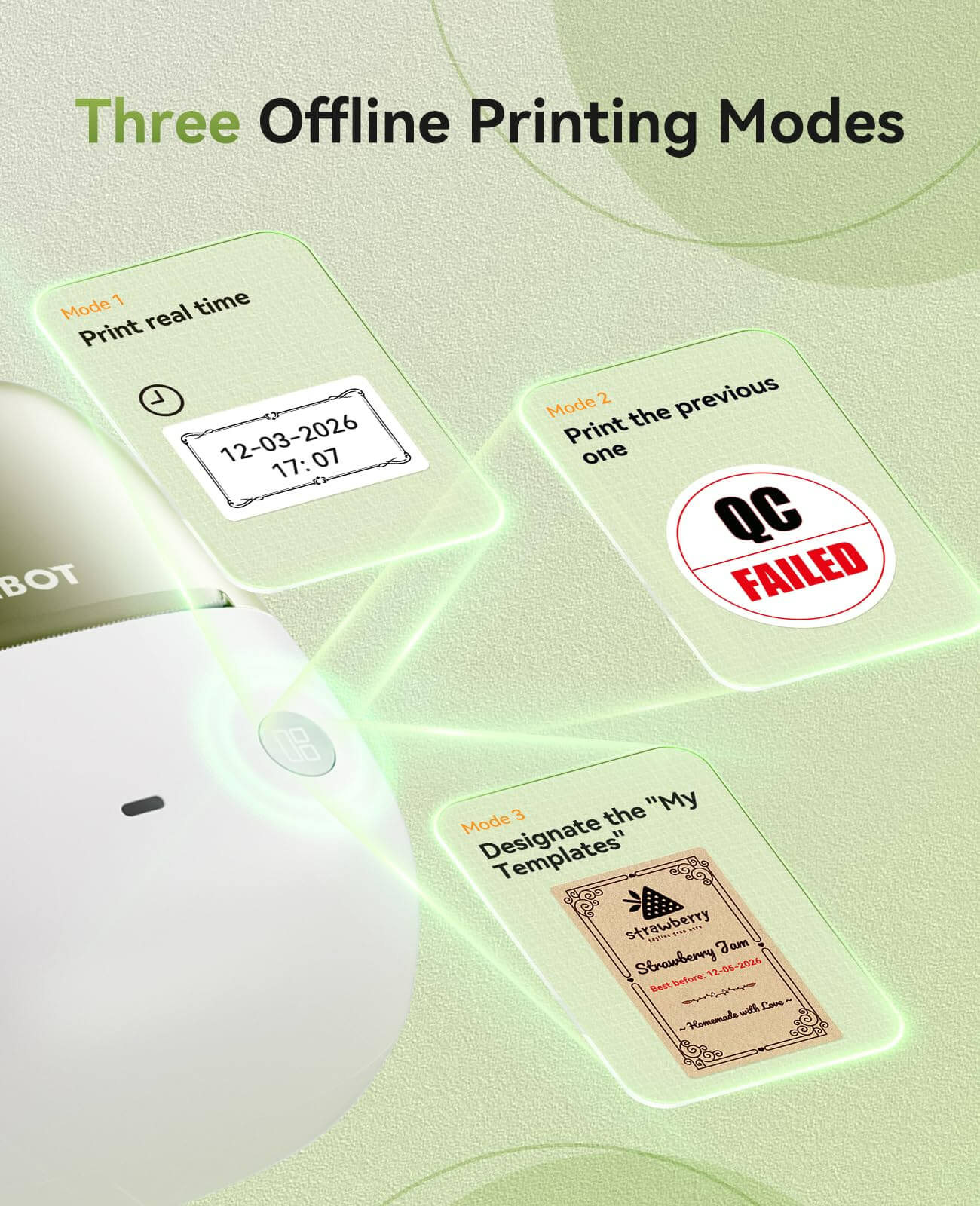 B2 PRO Label Maker Machine, 300DPI HD Thermal Photo Label Printer, Support Red -Black Dual Color Printing-4