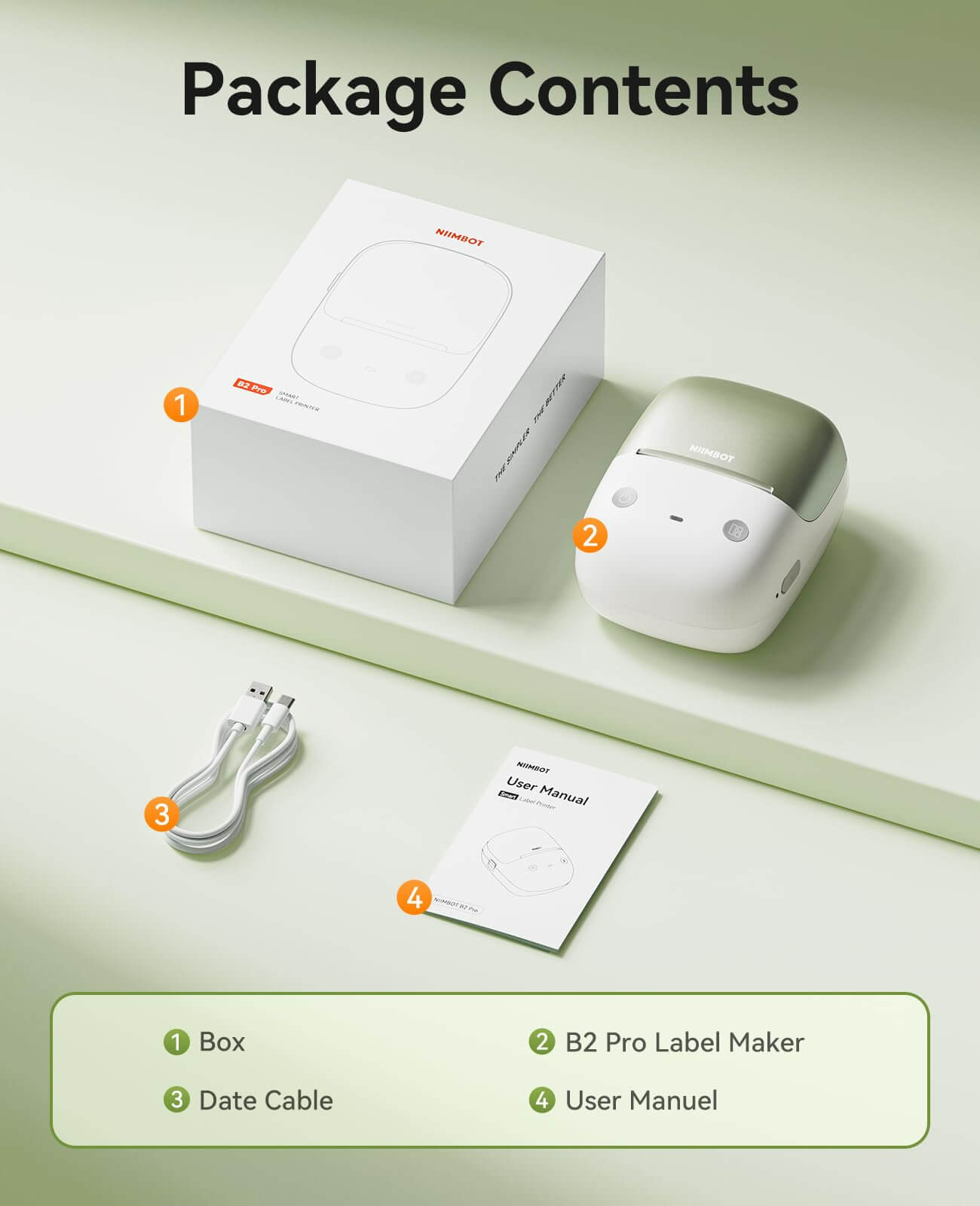 B2 PRO Label Maker Machine, 300DPI HD Thermal Photo Label Printer, Support Red -Black Dual Color Printing-9