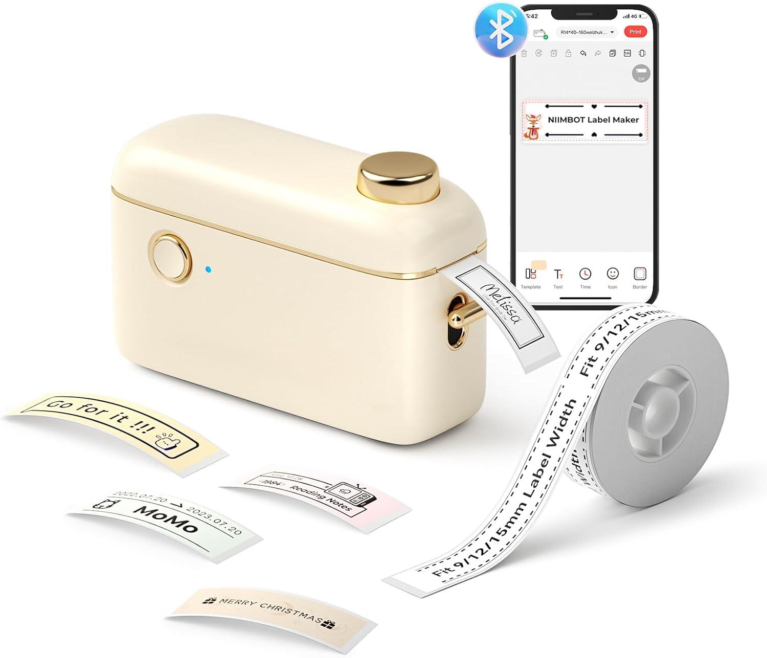 NIIMBOT H1S Bluetooth Thermal Handheld Label Maker for Gift Party & Home