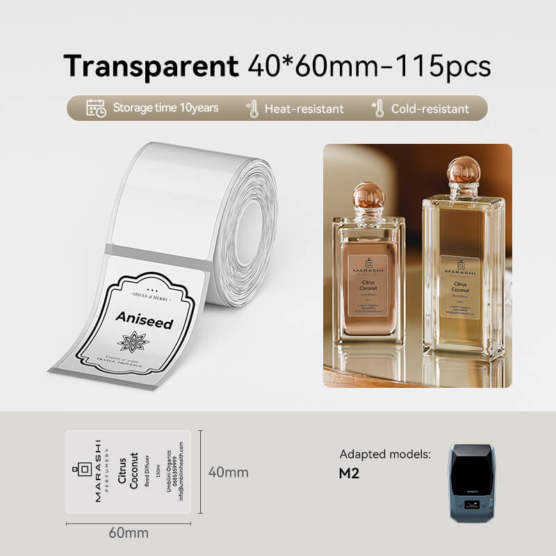 Thermal Transfer Label Printer Labels for M2, M3