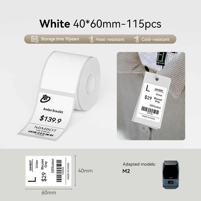 Thermal Transfer Label Printer Labels for M2, M3
