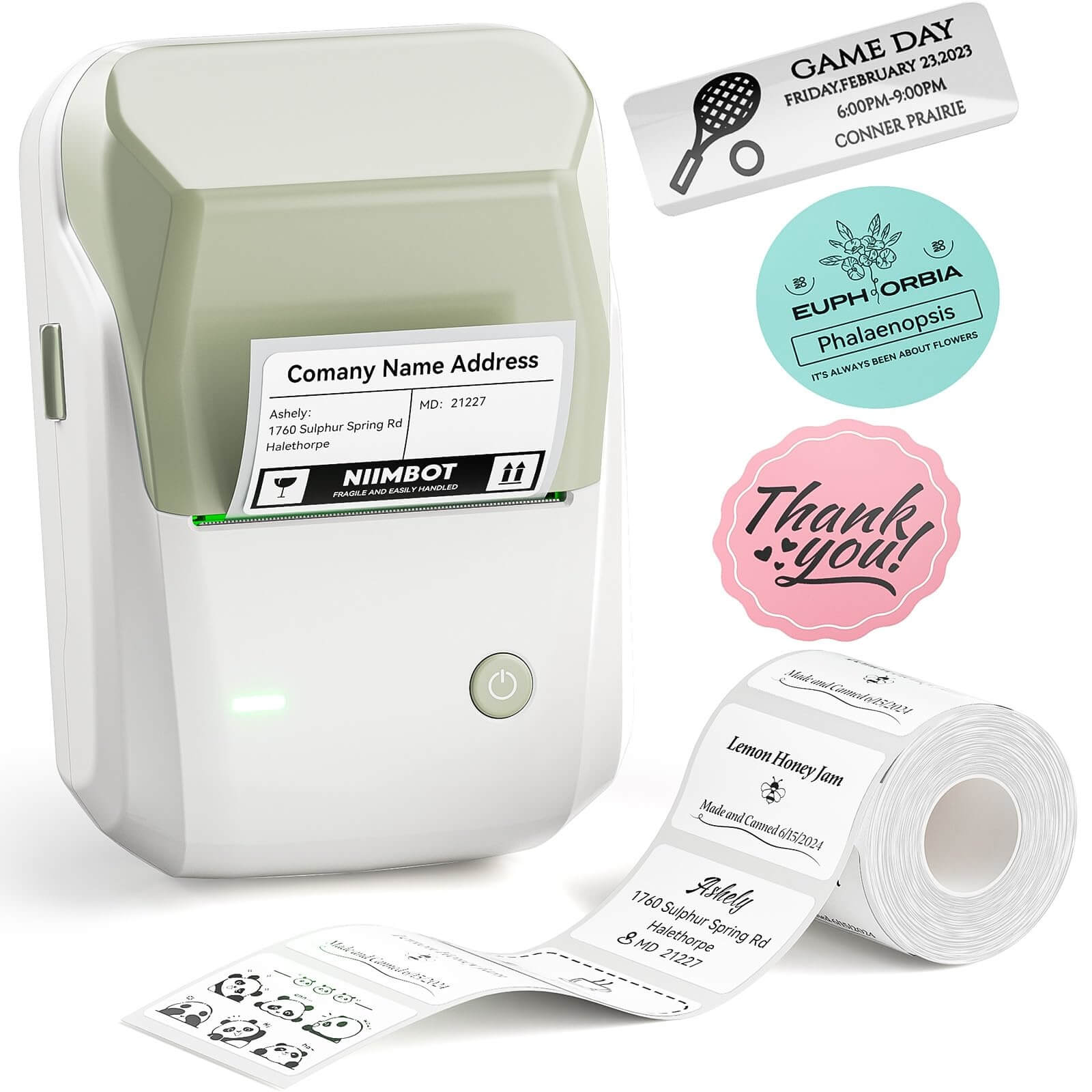 B1 Inkless Thermal Label Printer, Create Professional Business Labels with Ease