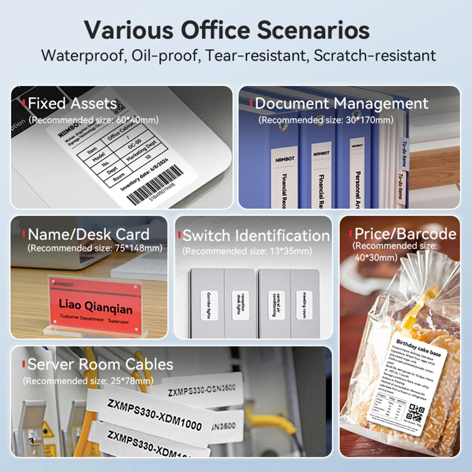 NIIMBOT B1 Multifunctional Office Label Printer