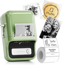 NIIMBOT B21 Pro 300dpi Label Printer, Photo Printer green
