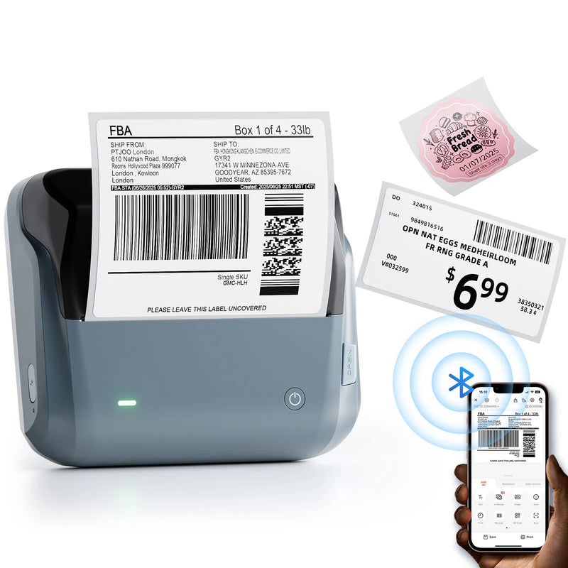 B4 Inkless Thermal Label Maker for Shipping Label, Idea for bussiness&offices-1