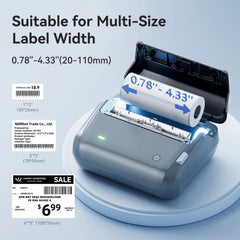B4 Inkless Thermal Label Maker for Shipping Label, Idea for bussiness&offices-2