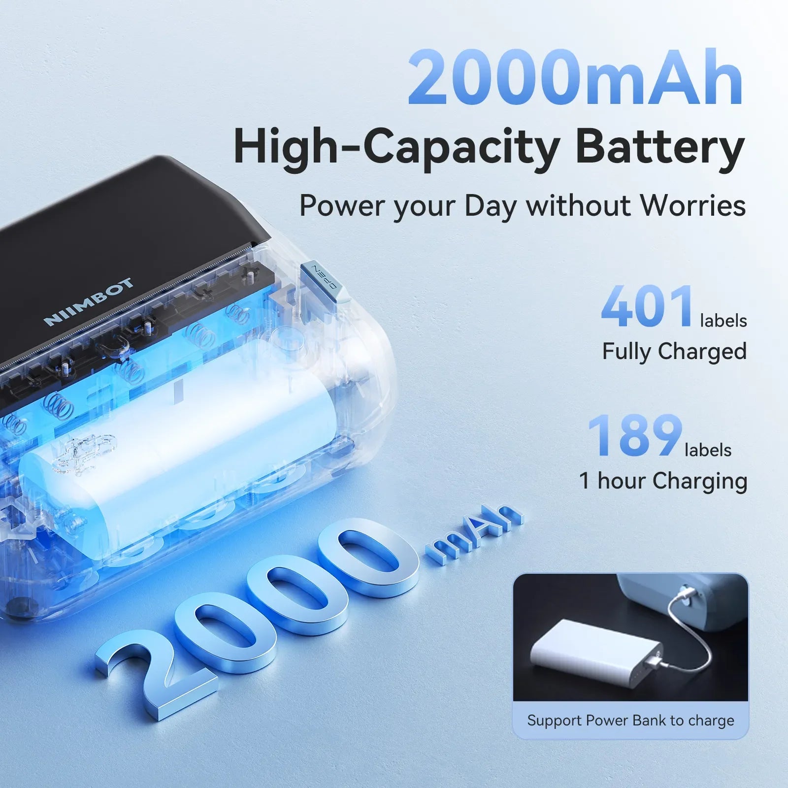 B4 Inkless Thermal Label Maker for Shipping Label, Idea for bussiness&offices