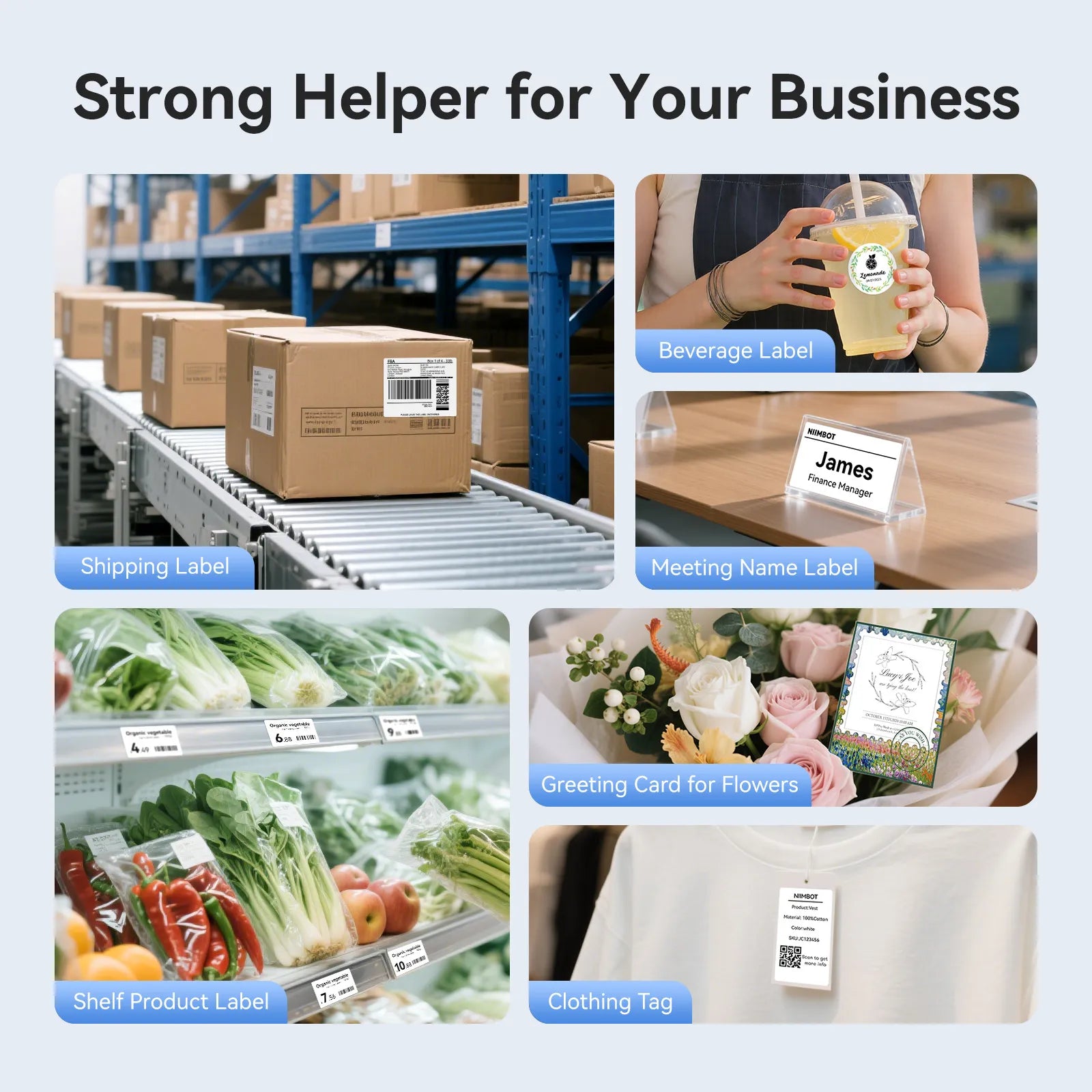 B4 Inkless Thermal Label Maker for Shipping Label, Idea for bussiness&offices