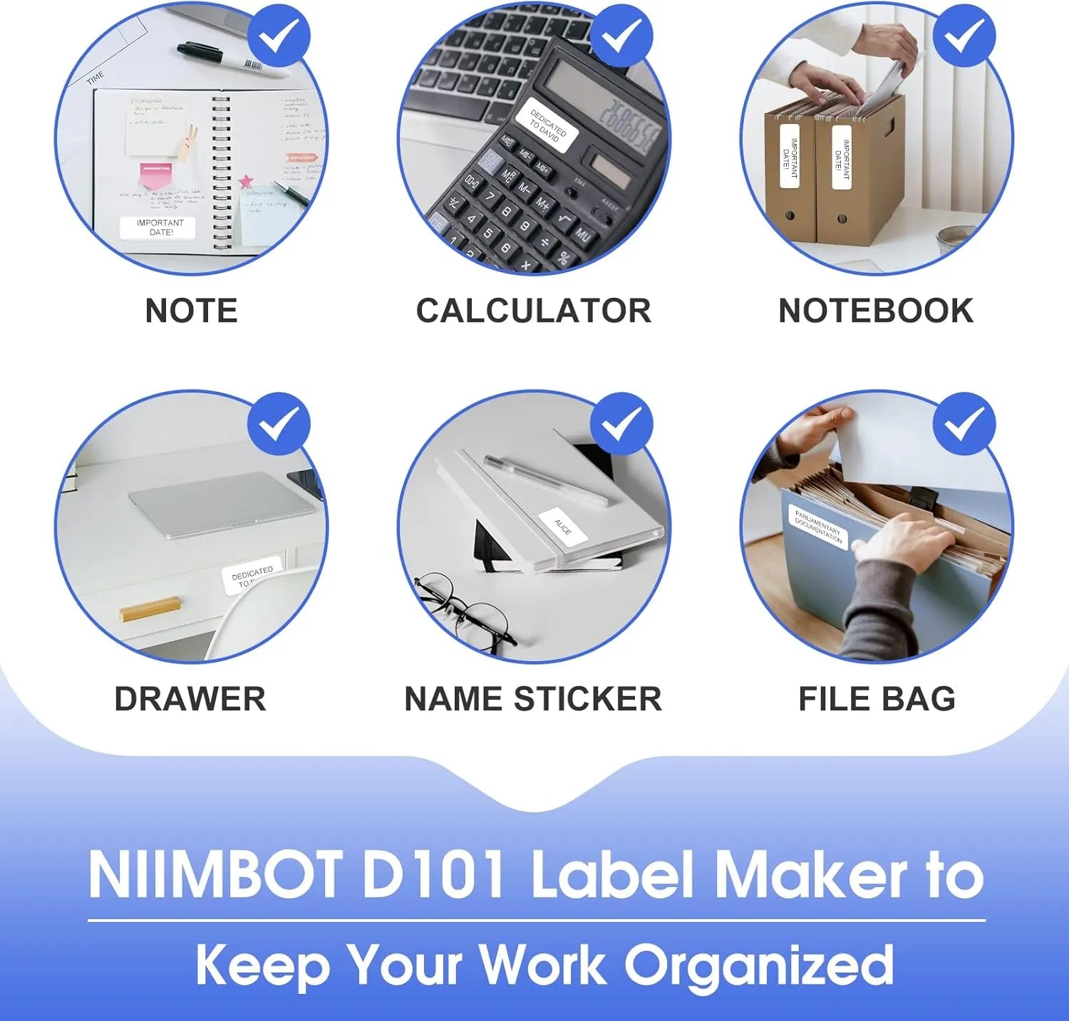 D101 Thermal Inkless Mobile Printer, Effortless Labeling Made Easy-3