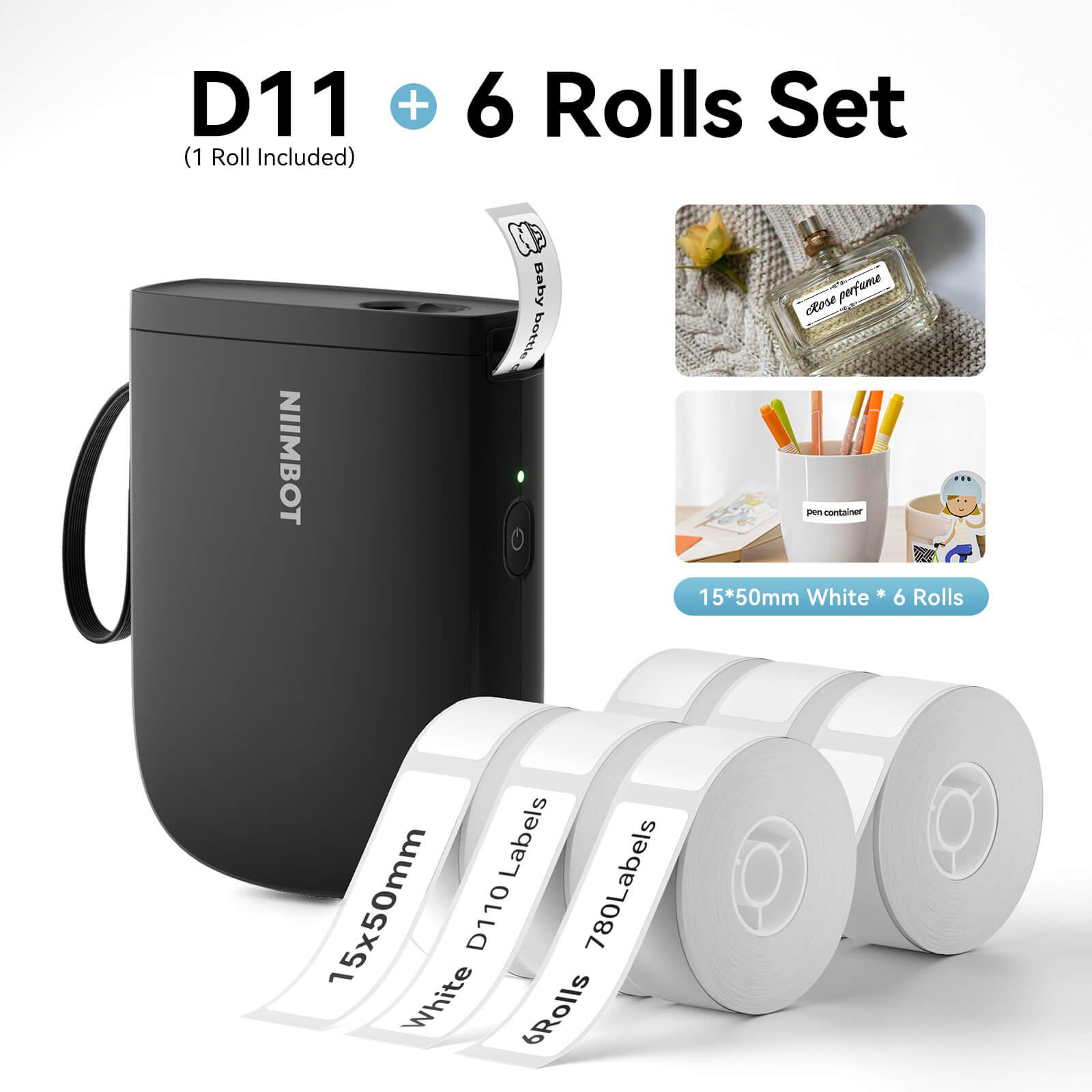 NIIMBOT D11 rolls set black