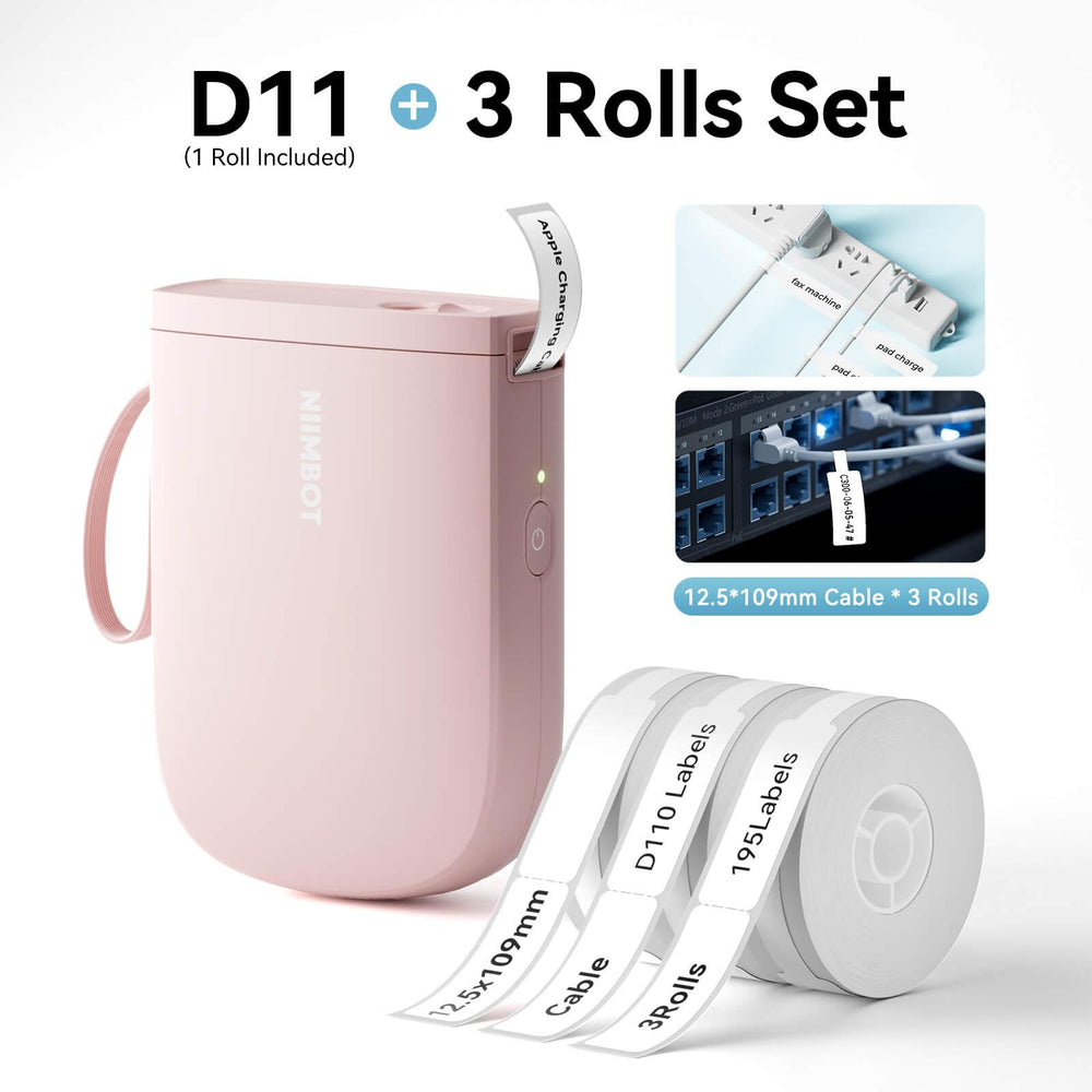 NIIMBOT D11 rolls set pink
