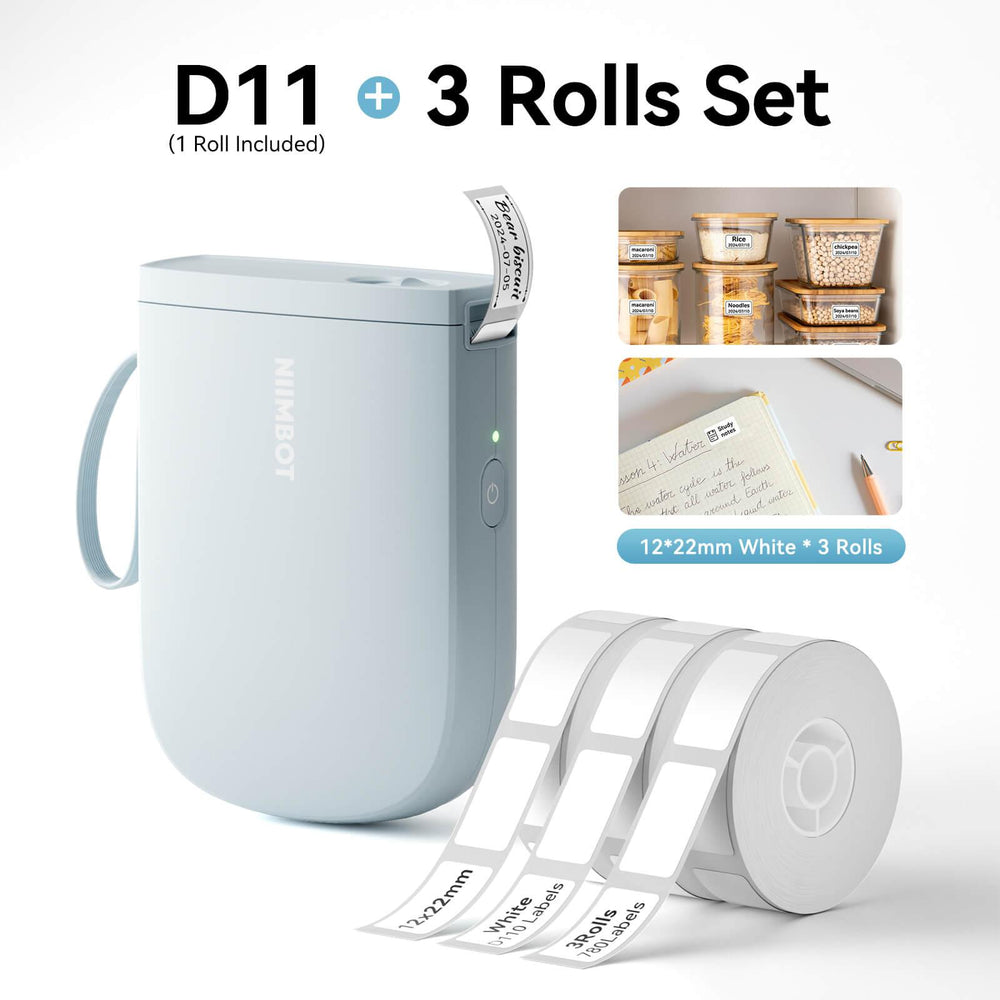 NIIMBOT D11 upgraded blue 12x22