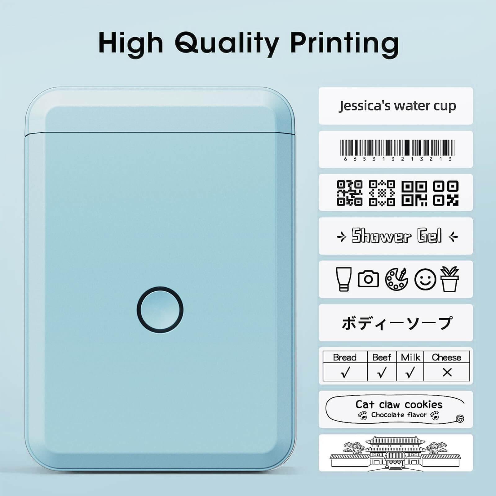NIIMBOT D110 0.5 Inch Bluetooth Inkless Thermal Label Maker