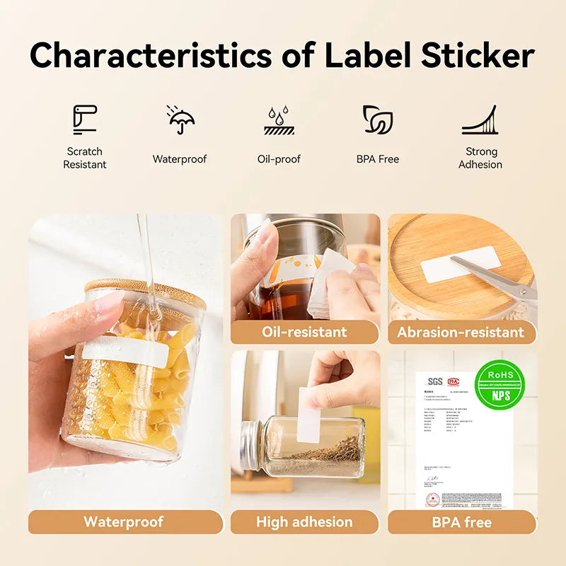 NIIMBOT D110 Upgraded Thermal Switch Mini Label Maker Bluetooth for Office Home School