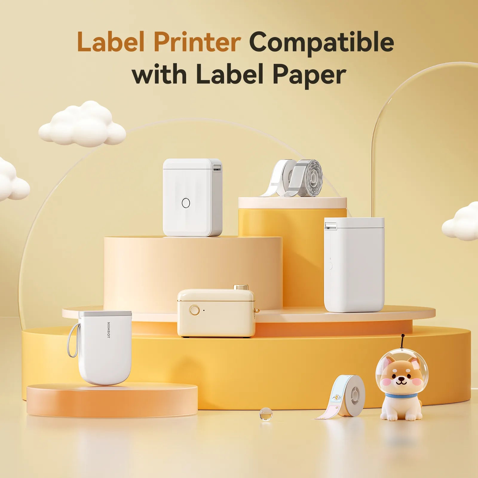 NIIMBOT white Label Tape Set