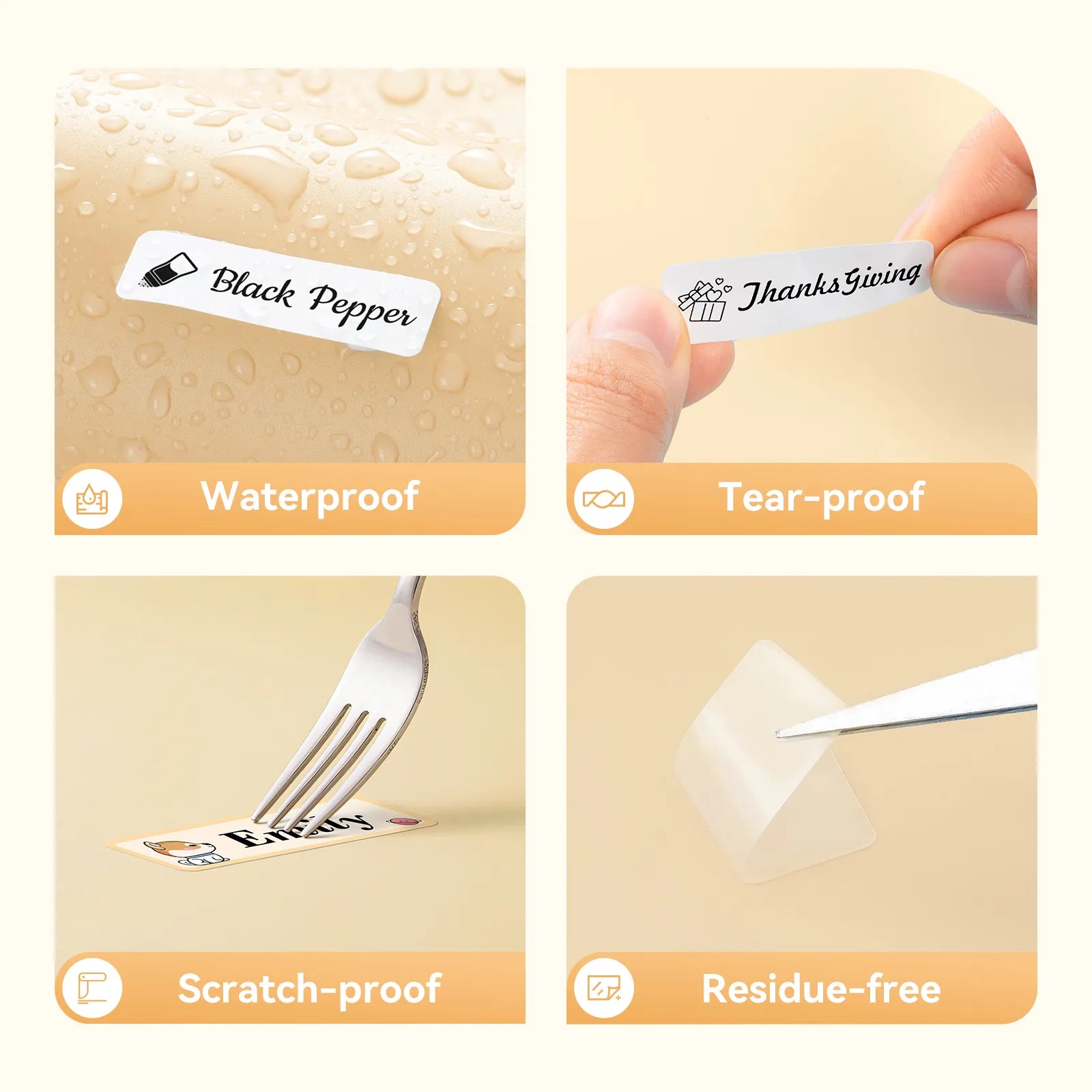 NIIMBOT white Label Tape Set